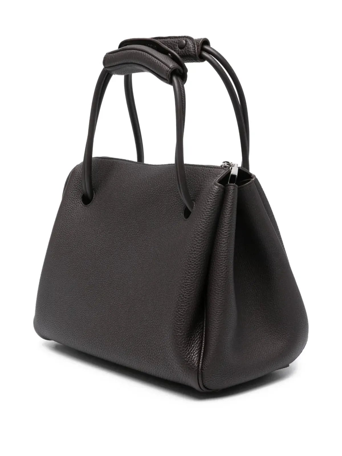 LOEWE トップハンドル テクスチャードレザー サッチェルバッグ - ブラウン - 画像3