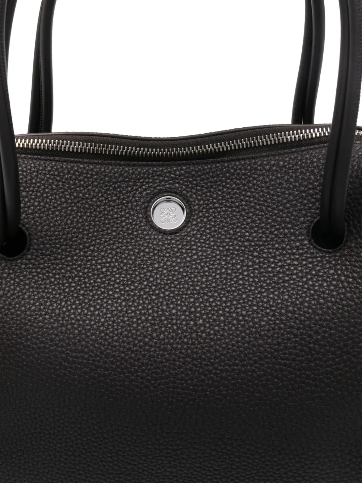 LOEWE トップハンドル テクスチャードレザー サッチェルバッグ - ブラウン - 画像4