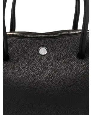 LOEWE トップハンドル テクスチャードレザー サッチェルバッグ - ブラウン - サムネイル4