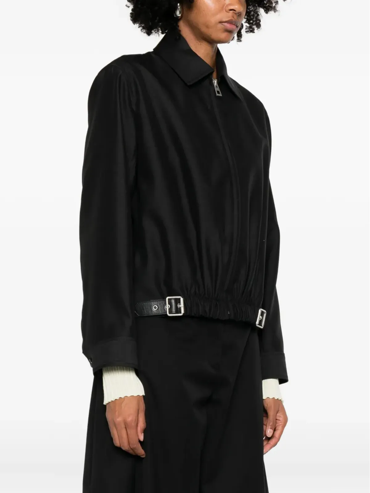 LOEWE バックル付きジップファスナー ジャケット - Black - 画像3