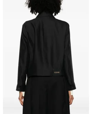LOEWE バックル付きジップファスナー ジャケット - Black - サムネイル4