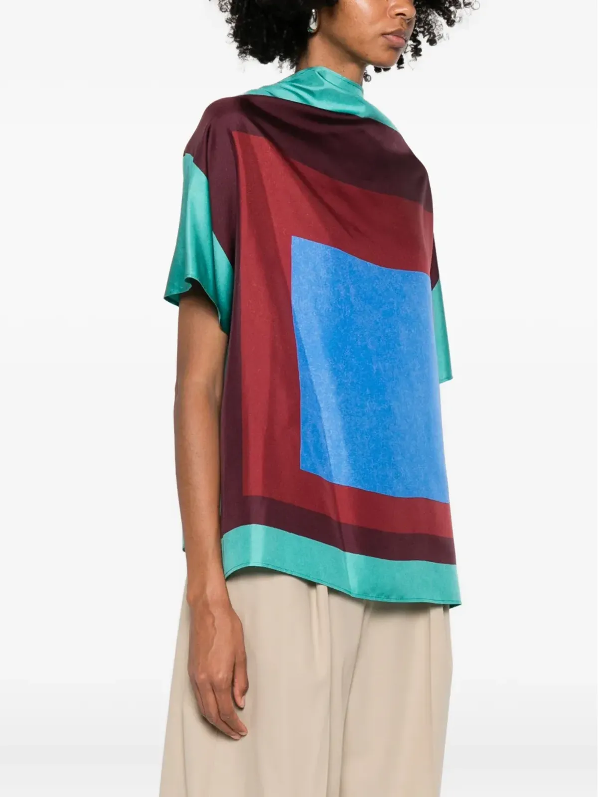 LOEWE 幾何学模様プリントトップ - 画像3