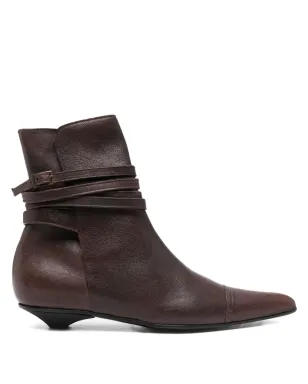Romeo Gigli Pre-Owned 1990年代 レザー アンクルブーツ - サムネイル1