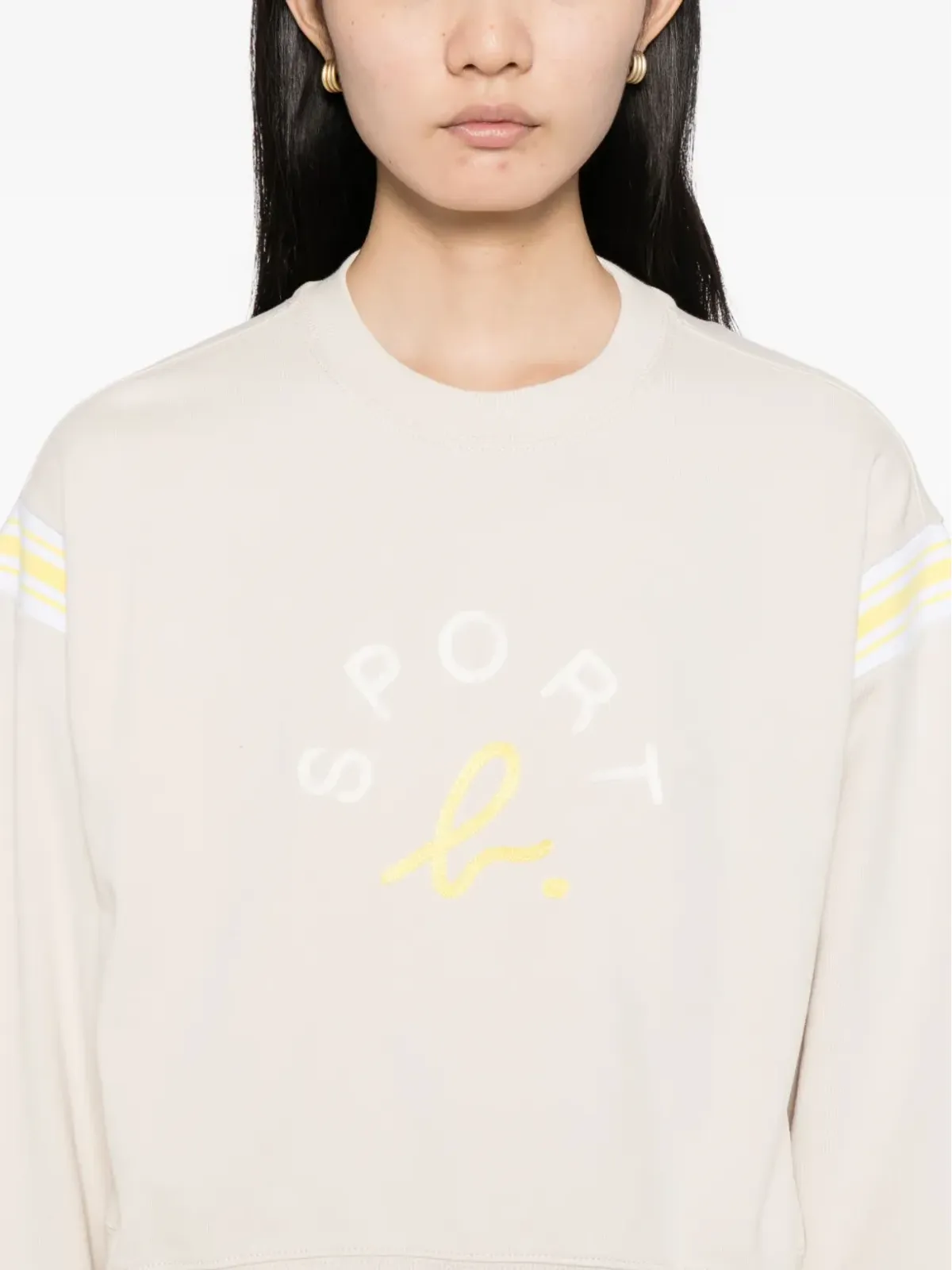 SPORT b. by agnès b. クロップドスウェットシャツ - 画像5