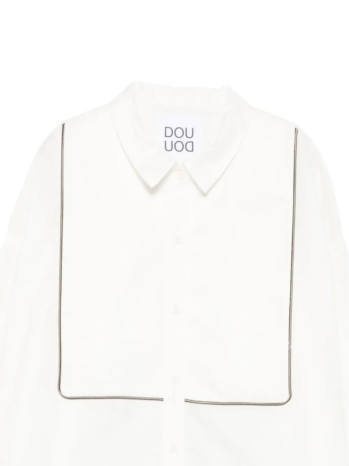 Douuod Kids パイプドディテールシャツ - 画像3