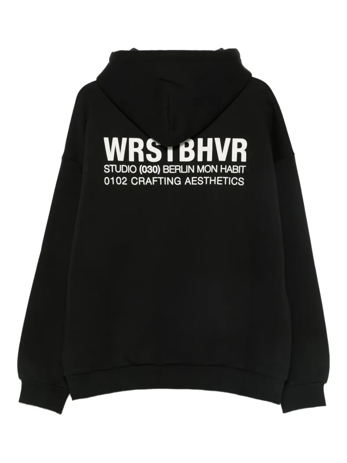WRSTBHVR ロゴプリント パーカー - 画像2