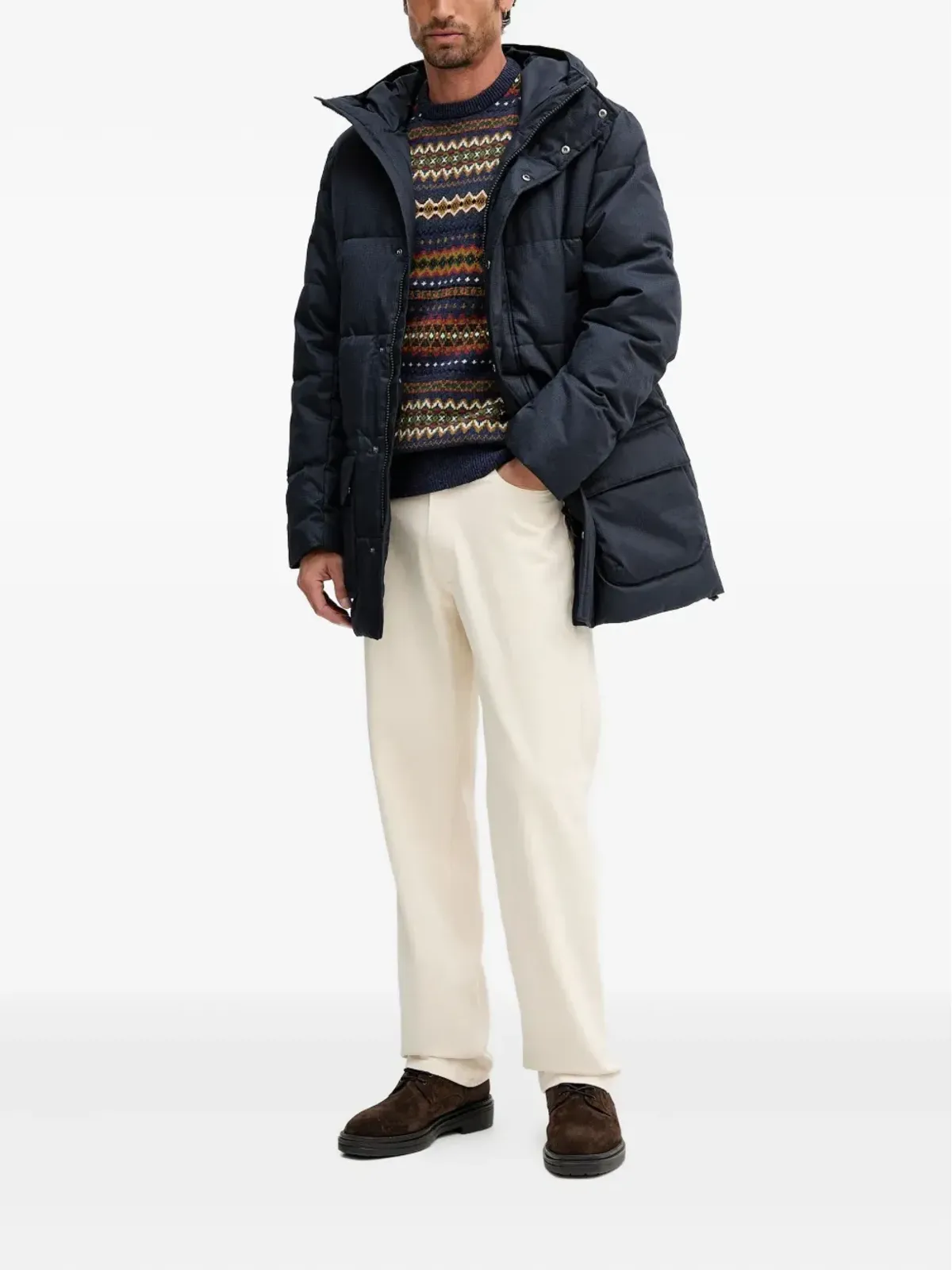 Barbour ロゴ刺繍入りパディッドジャケット - 画像2