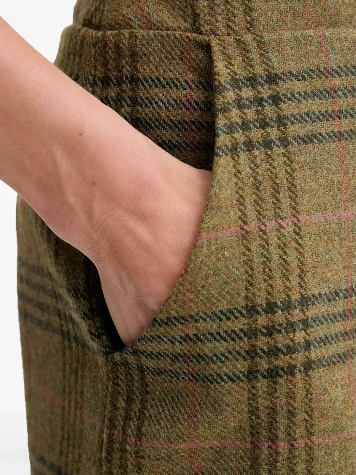 Barbour チェック柄ポケット付きミニスカート - 画像3