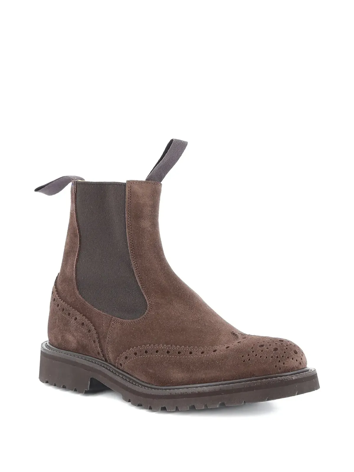 Tricker's ヘンリー ブローグディテール チェルシーブーツ ブラウン - 画像2