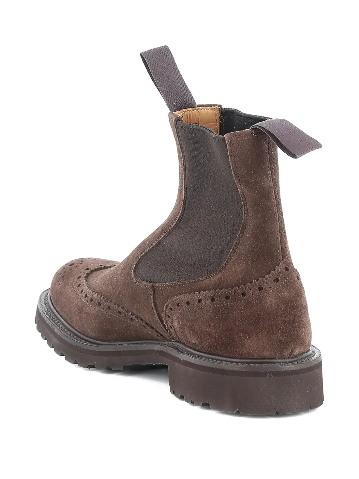 Tricker's ヘンリー ブローグディテール チェルシーブーツ ブラウン - 画像4