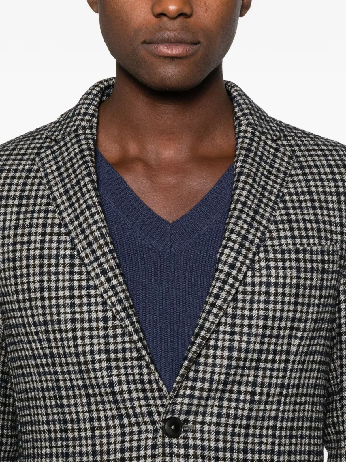 Zegna チェック柄2ポケットブレザー - 画像5