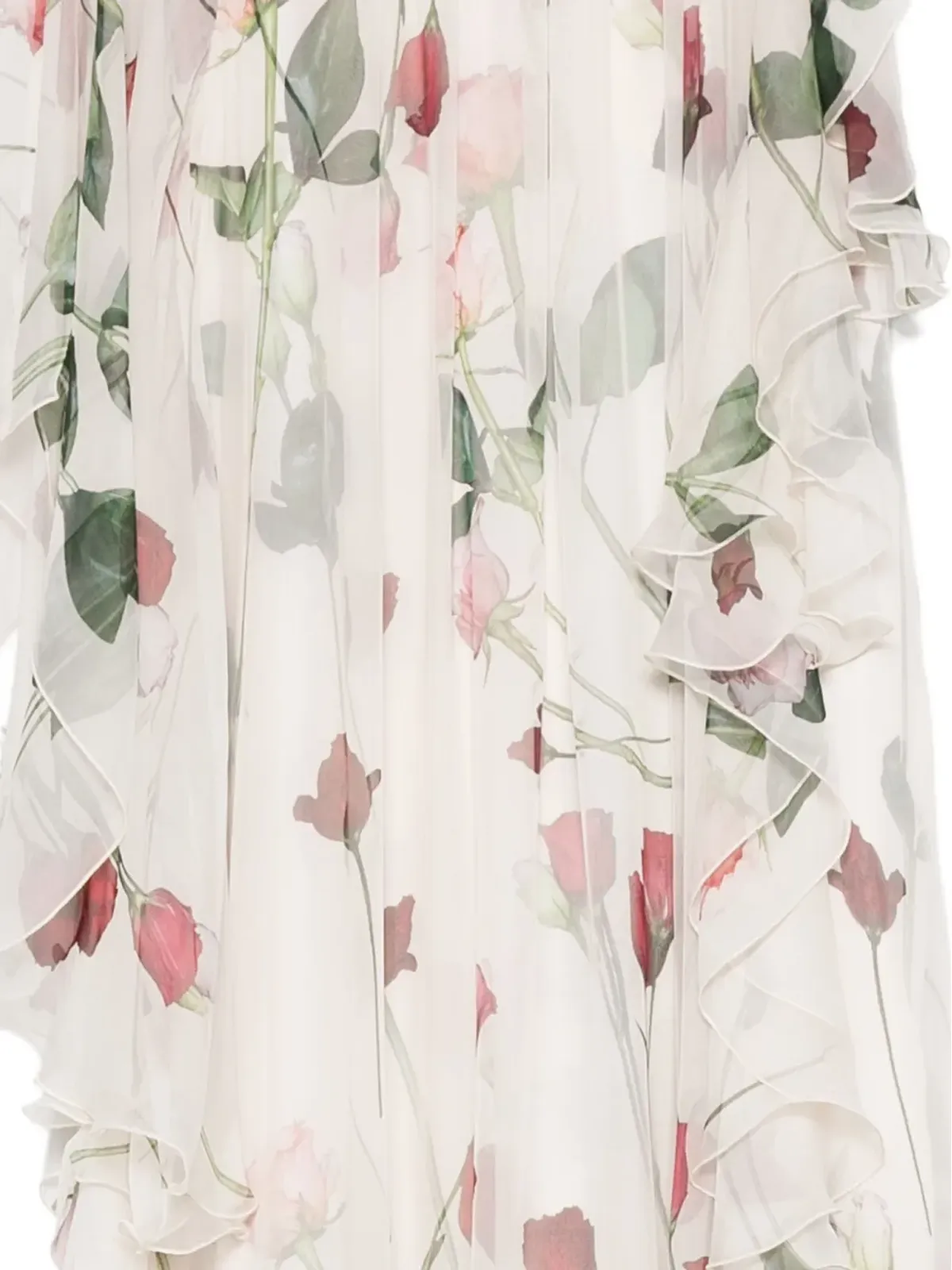Antonio Marras 花柄プリントのフリル付きマキシドレス - 画像3