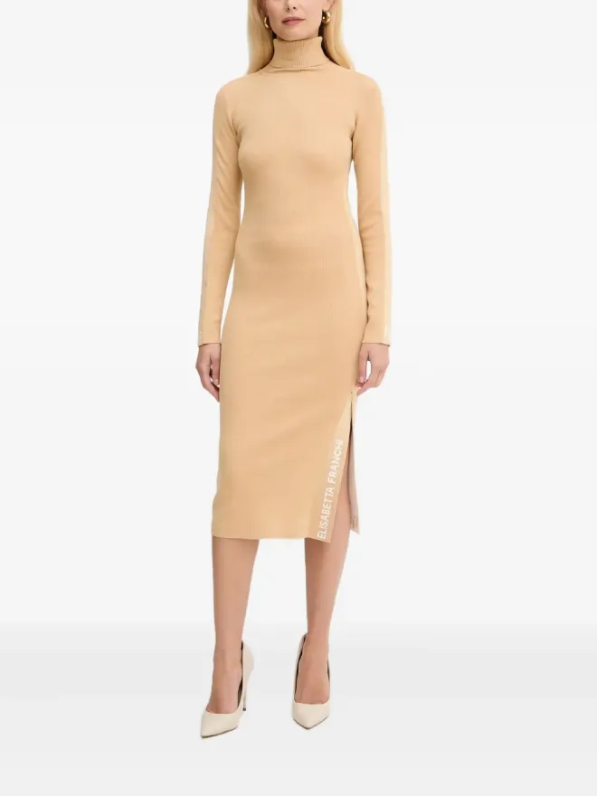 Elisabetta Franchi Elisabetta Franchi ロールネック サイドスリット ドレスの商品画像