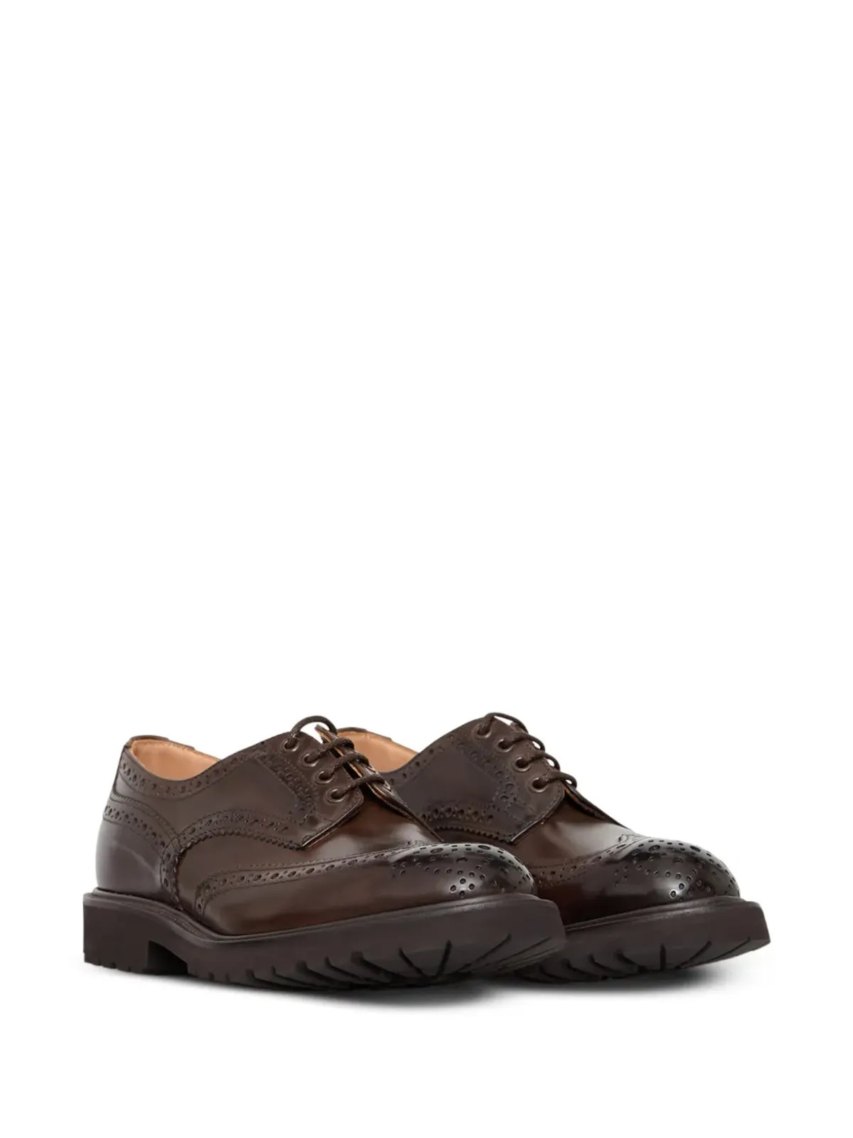 Tricker's ブローグ レースアップシューズ - 画像2