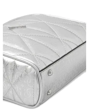 GUESS USA Aldina 4G キルテッド チェーンストラップ ミニバッグ - グレー - サムネイル3