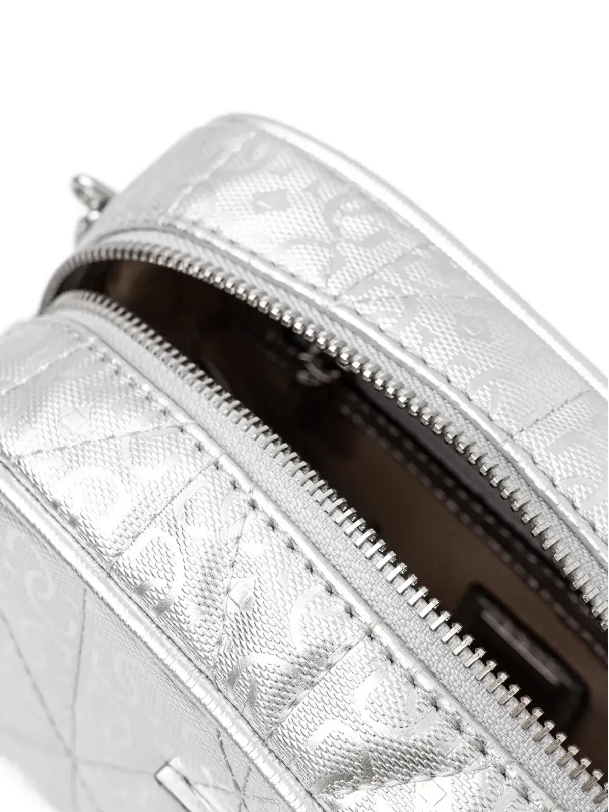 GUESS USA Aldina 4G キルテッド チェーンストラップ ミニバッグ - グレー - 画像4