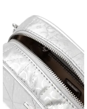 GUESS USA Aldina 4G キルテッド チェーンストラップ ミニバッグ - グレー - サムネイル4