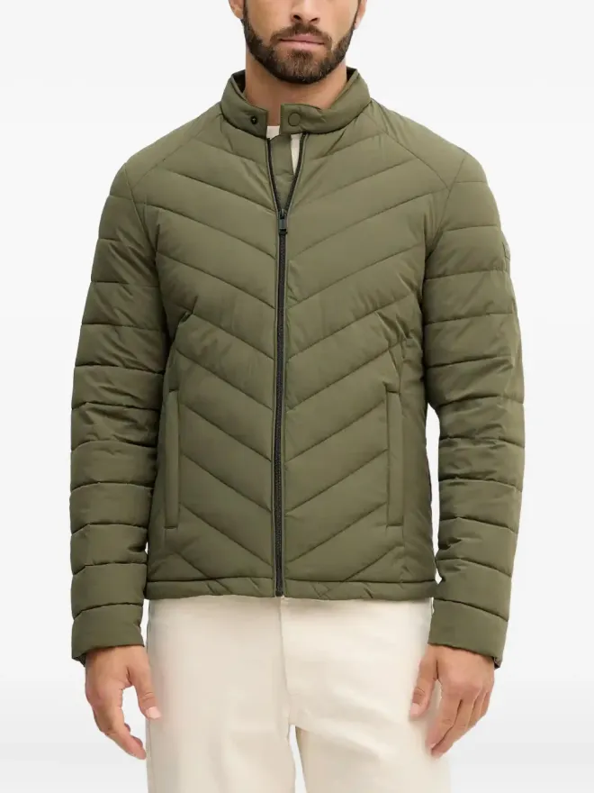 GUESS USA GUESS USA チェボン柄ダウンジャケットの商品画像