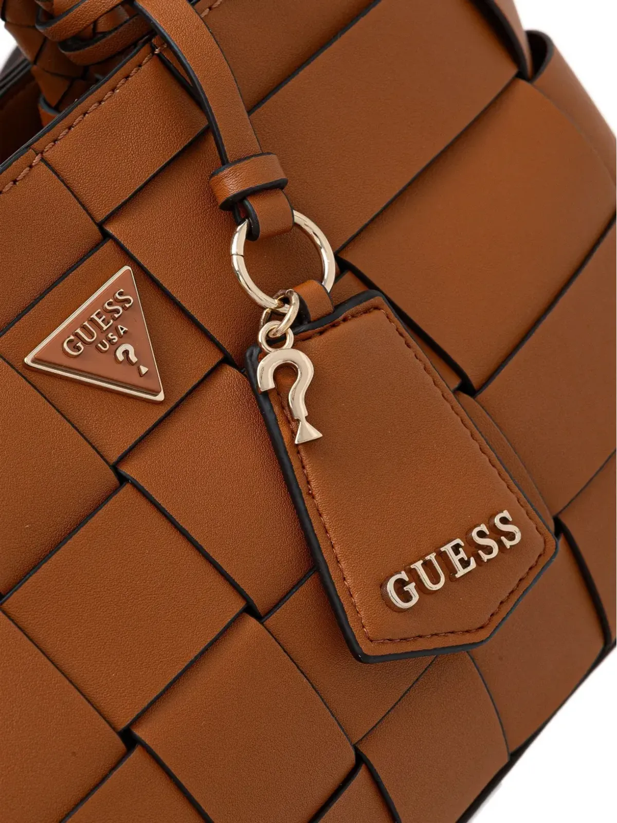 GUESS USA 編み込みデザインのクロスボディバッグ - 画像5