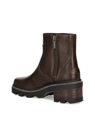 SOREL ジョーン ブロックヒール サイドジップ ブーツ - ブラウン - サムネイル4