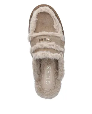 GUESS USA Yaneta ロゴ入りフェイクファー ミュール - サムネイル4