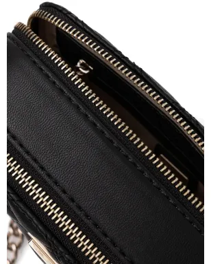GUESS USA quilted-design chain-strap crossbody bag - Black - サムネイル5