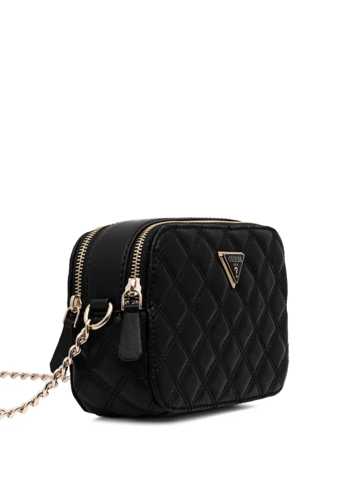 GUESS USA quilted-design chain-strap crossbody bag - Black - 画像3