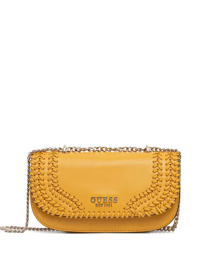 GUESS USA GUESS USA タタム ウェーブン チェーンストラップ クロスボディバッグの商品画像