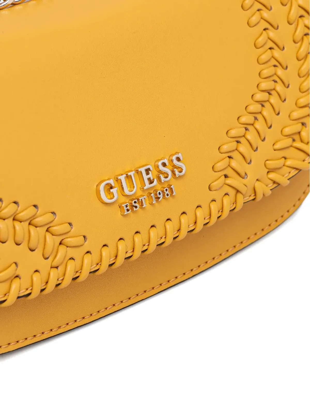 GUESS USA タタム ウェーブン チェーンストラップ クロスボディバッグ - 画像5