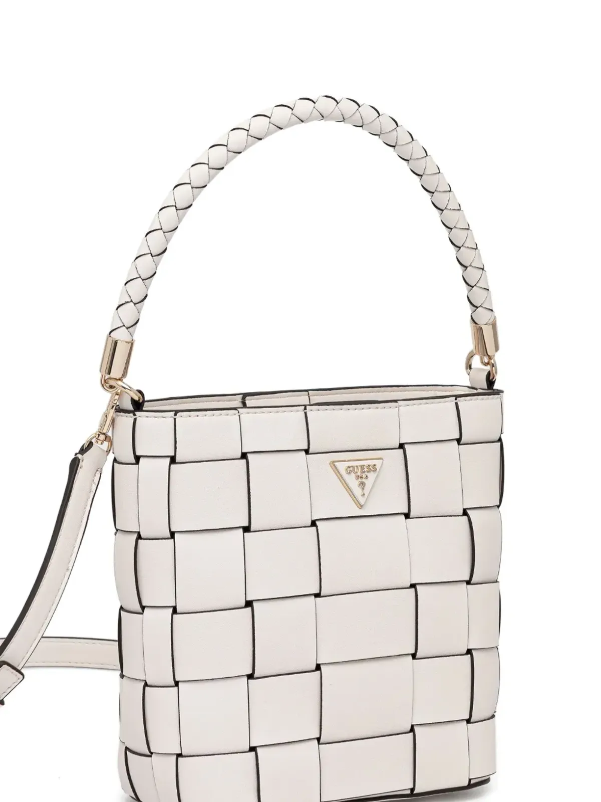 GUESS USA 織り込みトップハンドル トートバッグ - 画像2