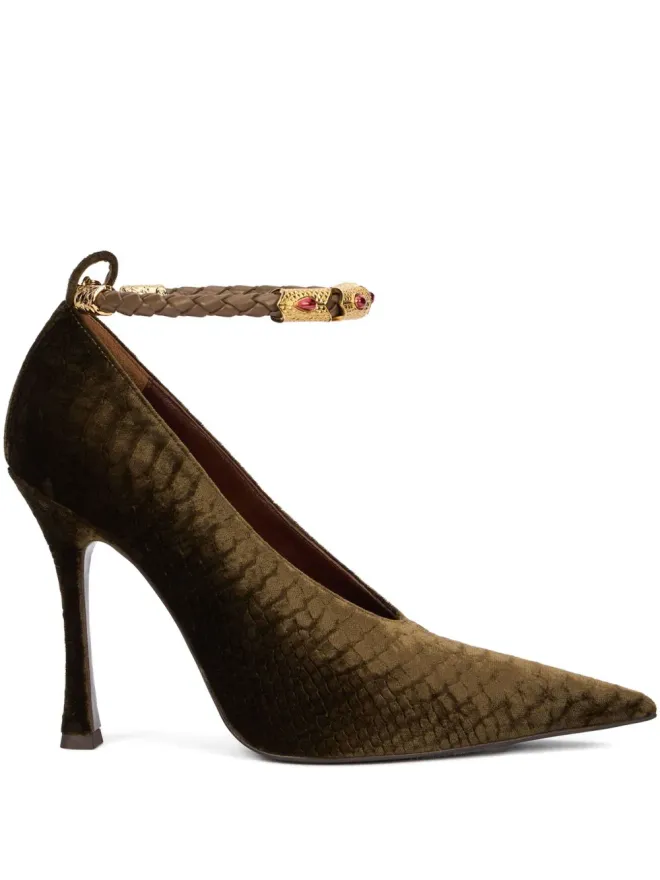 Roberto Cavalli Roberto Cavalli ポインテッドストラップパンプスの商品画像