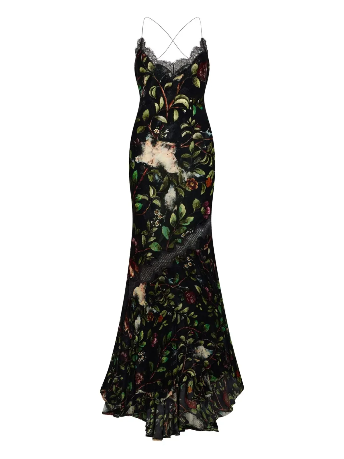 Roberto Cavalli 花柄プリントのガウン - 画像1
