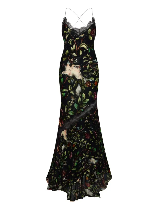 Roberto Cavalli Roberto Cavalli 花柄プリントのガウンの商品画像
