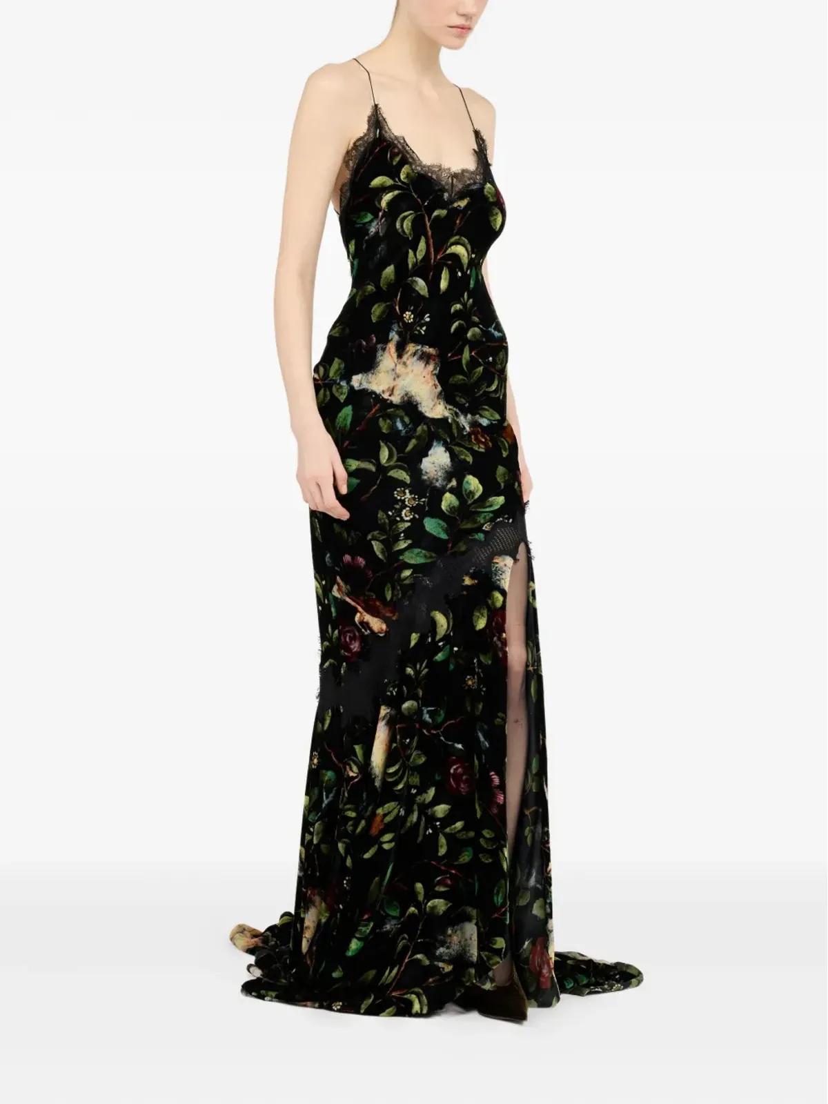 Roberto Cavalli 花柄プリントのガウン - 画像3
