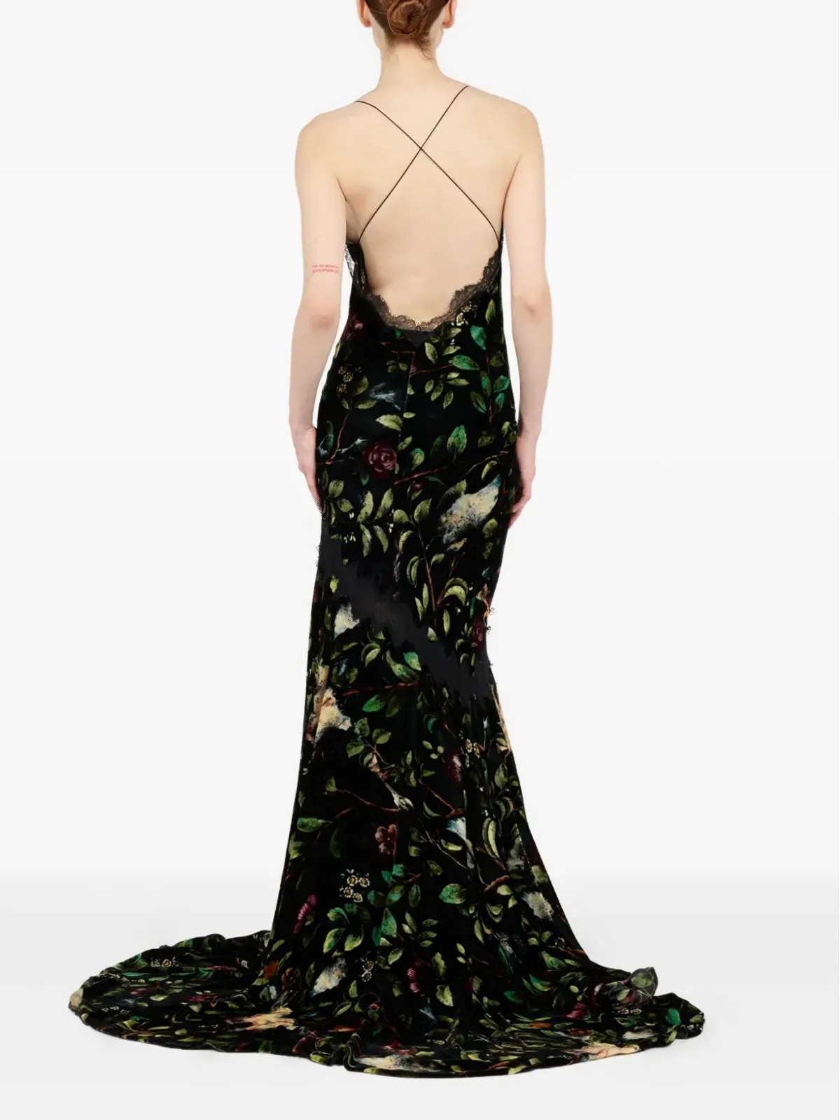 Roberto Cavalli 花柄プリントのガウン - 画像4