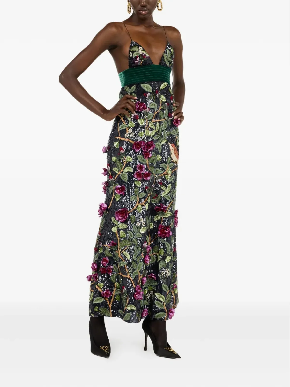 Roberto Cavalli エンベリッシュド マキシドレス - 画像2