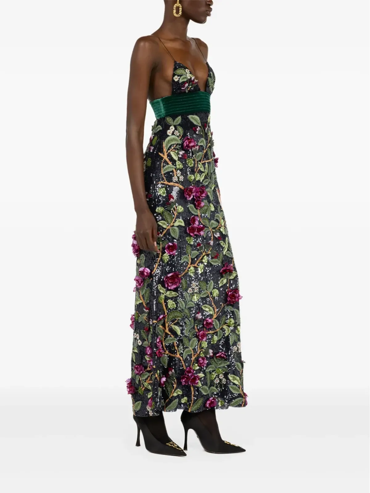 Roberto Cavalli エンベリッシュド マキシドレス - 画像3