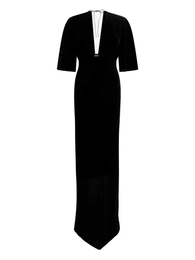 Roberto Cavalli Roberto Cavalli ドレープVネック ガウンの商品画像