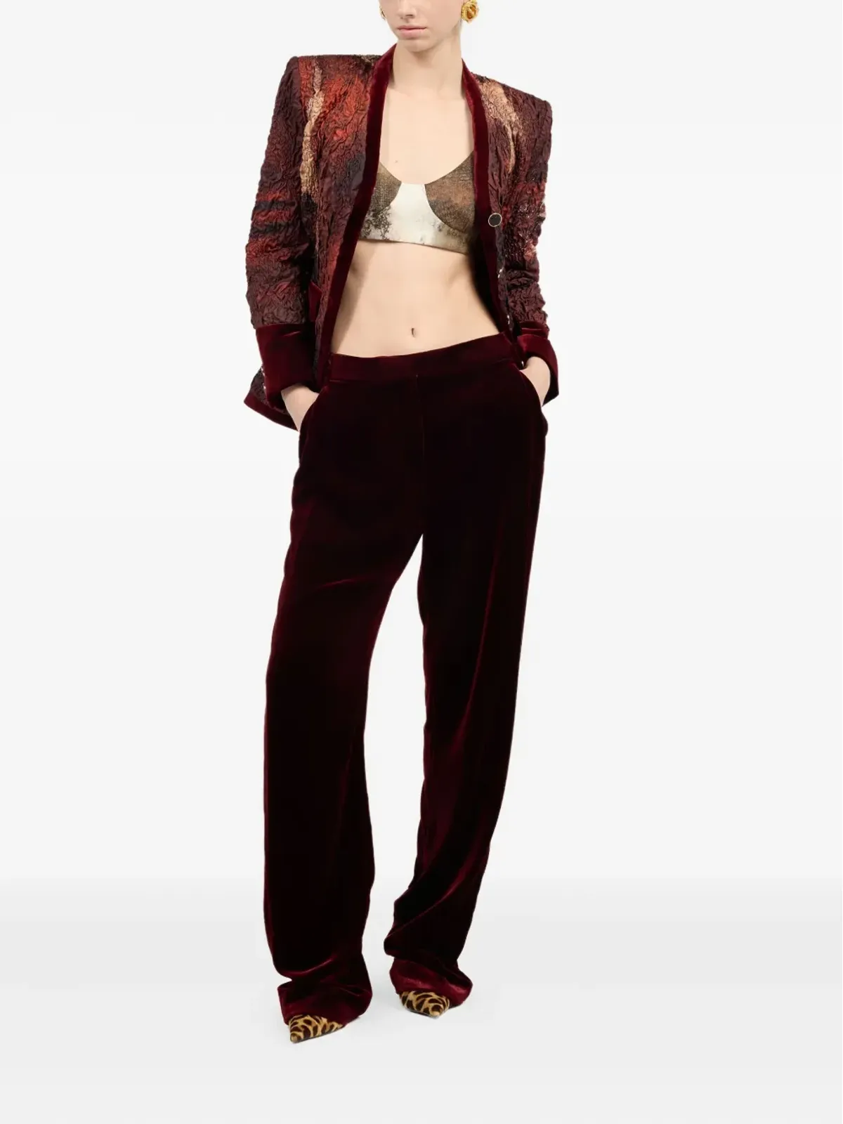 Roberto Cavalli シルクフィットジャケット - 画像2