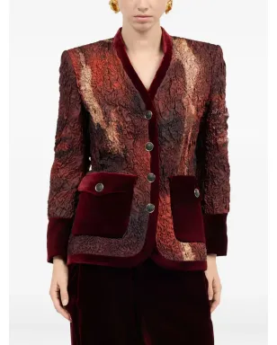 Roberto Cavalli シルクフィットジャケット - サムネイル3