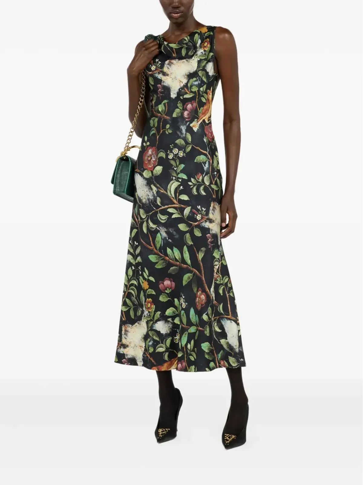 Roberto Cavalli 花柄プリントドレス - 画像2