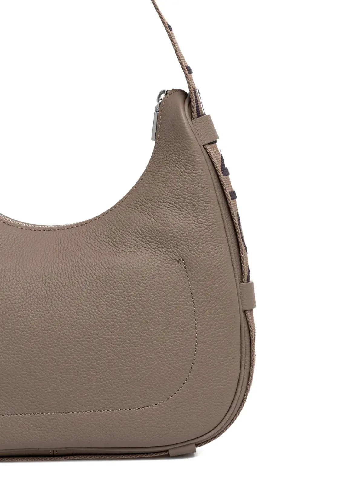 Coccinelle ロゴストラップ付きジップアップ トートバッグ - 画像3