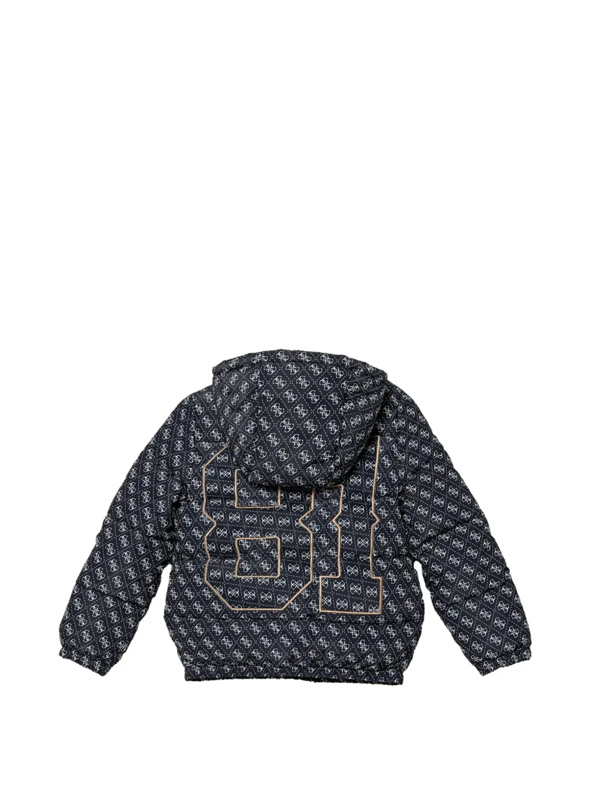 Guess Kids モノグラム刺繍のフード付きジャケット - 画像2