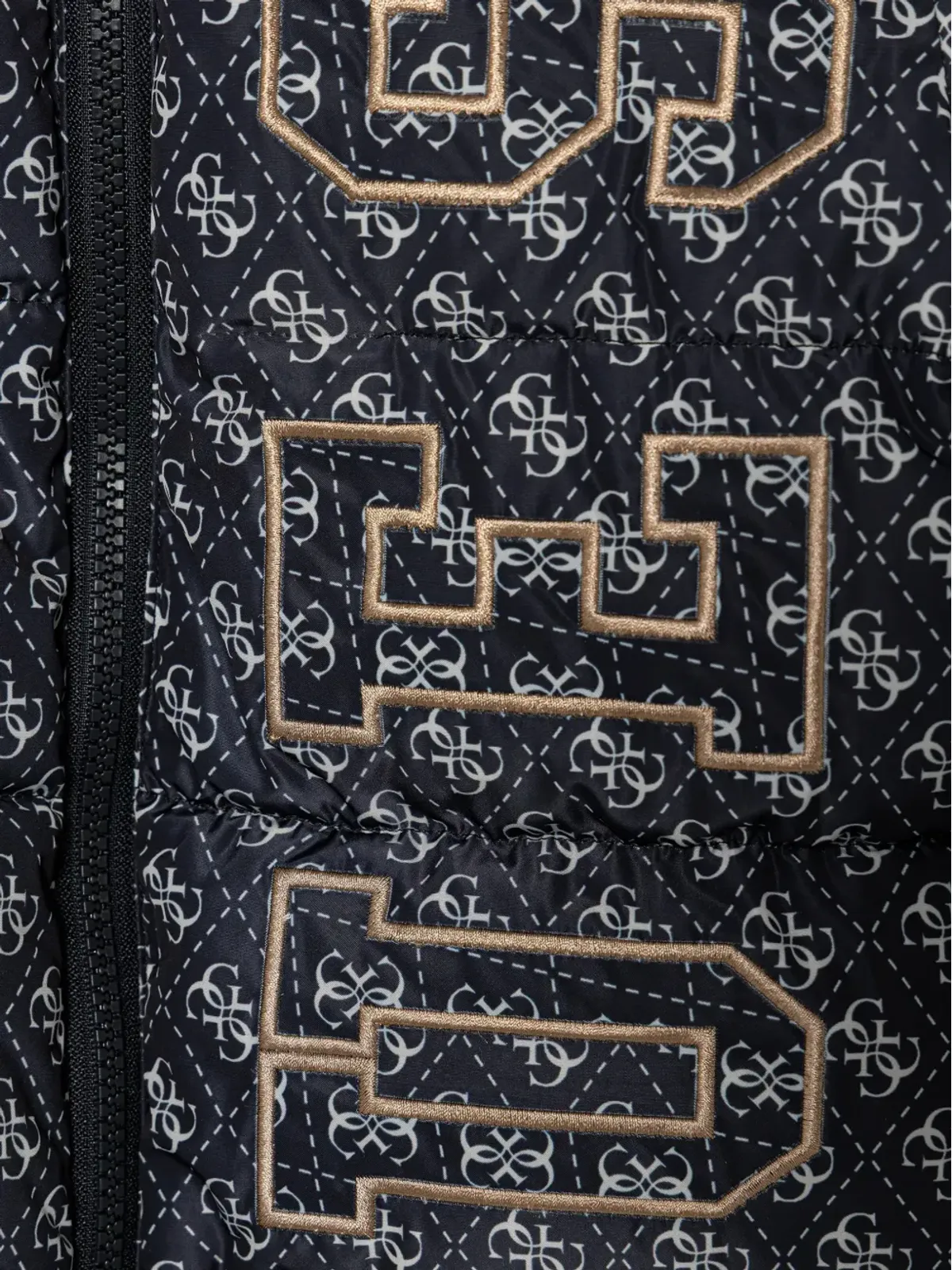 Guess Kids モノグラム刺繍のフード付きジャケット - 画像4