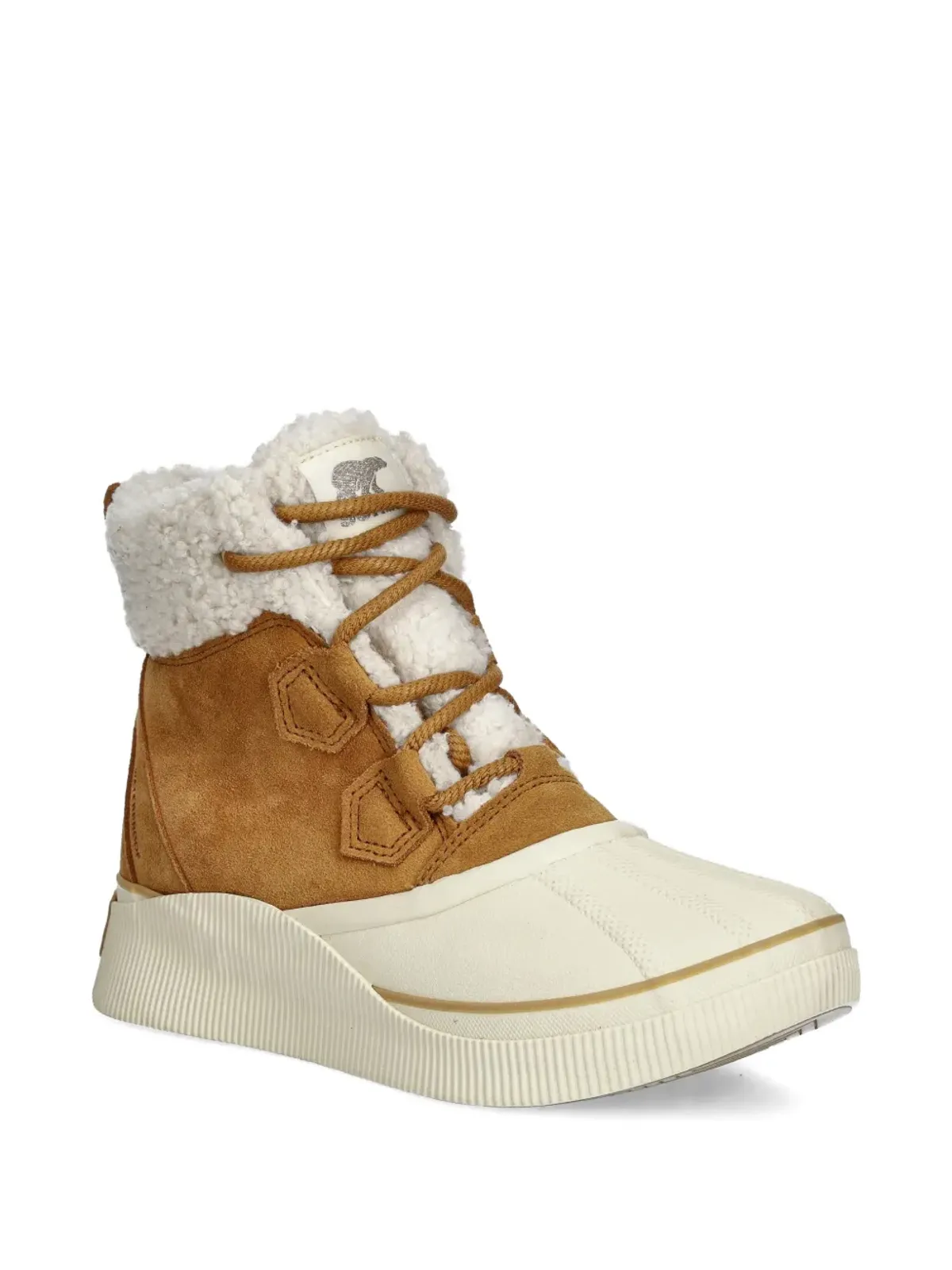 SOREL Out N About faux-fur-trim lace-up boots - Brown - 画像2