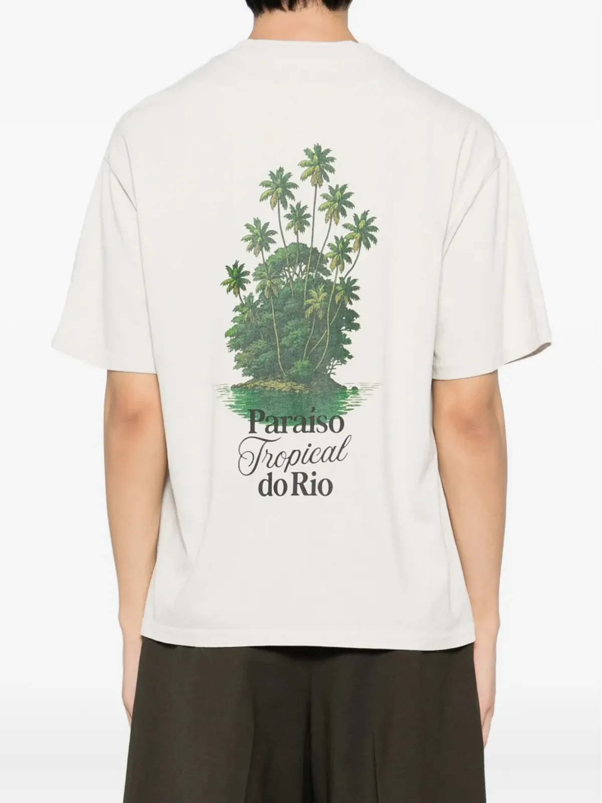 Melt パロット刺繍 Tシャツ（グレー） - 画像3