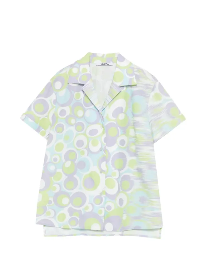 Vivetta Vivetta circle-pattern shirt - Whiteの商品画像