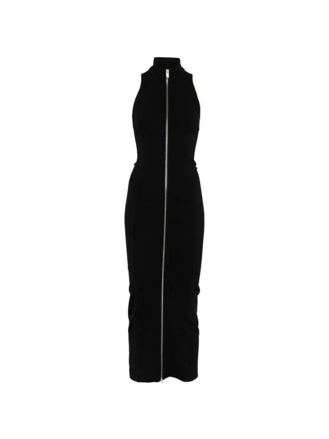 Erika Cavallini Erika Cavallini ジップファスナー付きマキシドレス - ブラックの商品画像