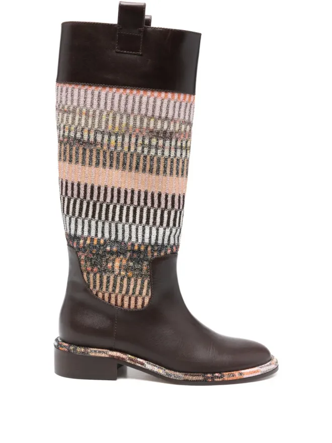 Missoni Missoni Cloパネルドブーツ（ブラウン）の商品画像