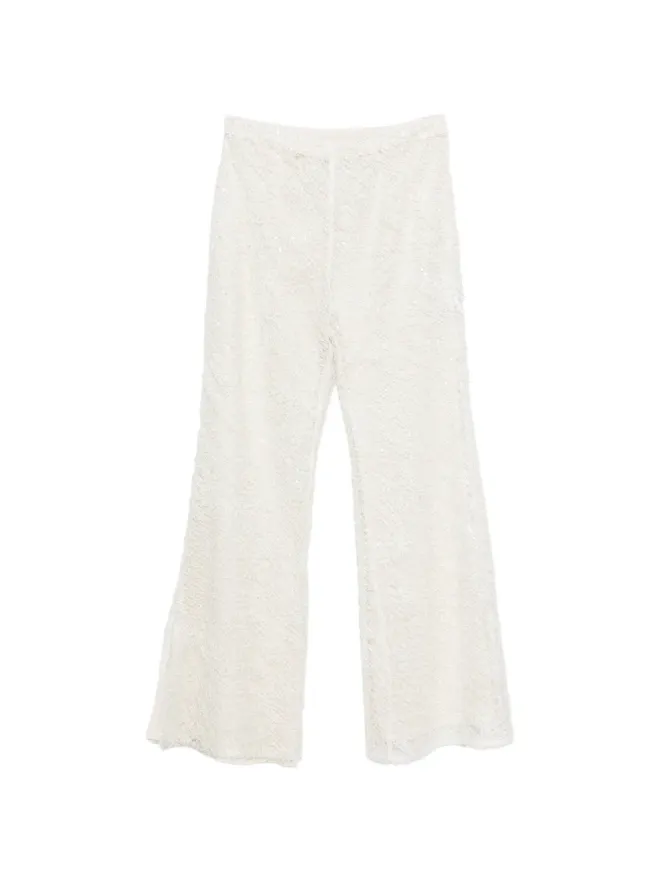 Erika Cavallini Erika Cavallini エンベリッシュメントディテール トラウザーズの商品画像